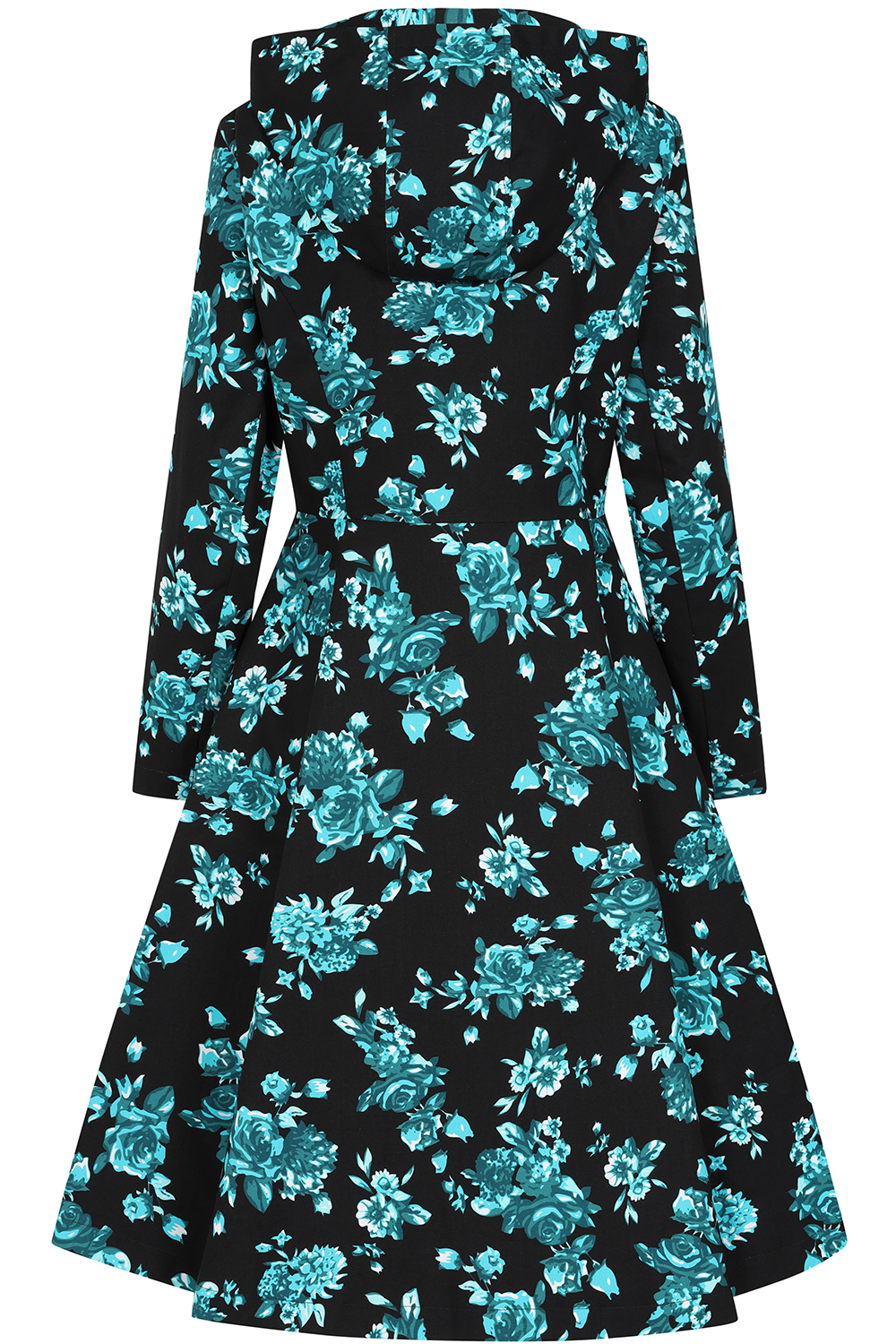 Keira Floral Swing Coat in Extended Sizing